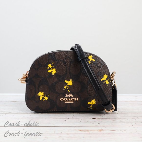 Coach Handbags - NWT Coach Coach X Peanuts Mini Serena Crossbody With Woodstock Print